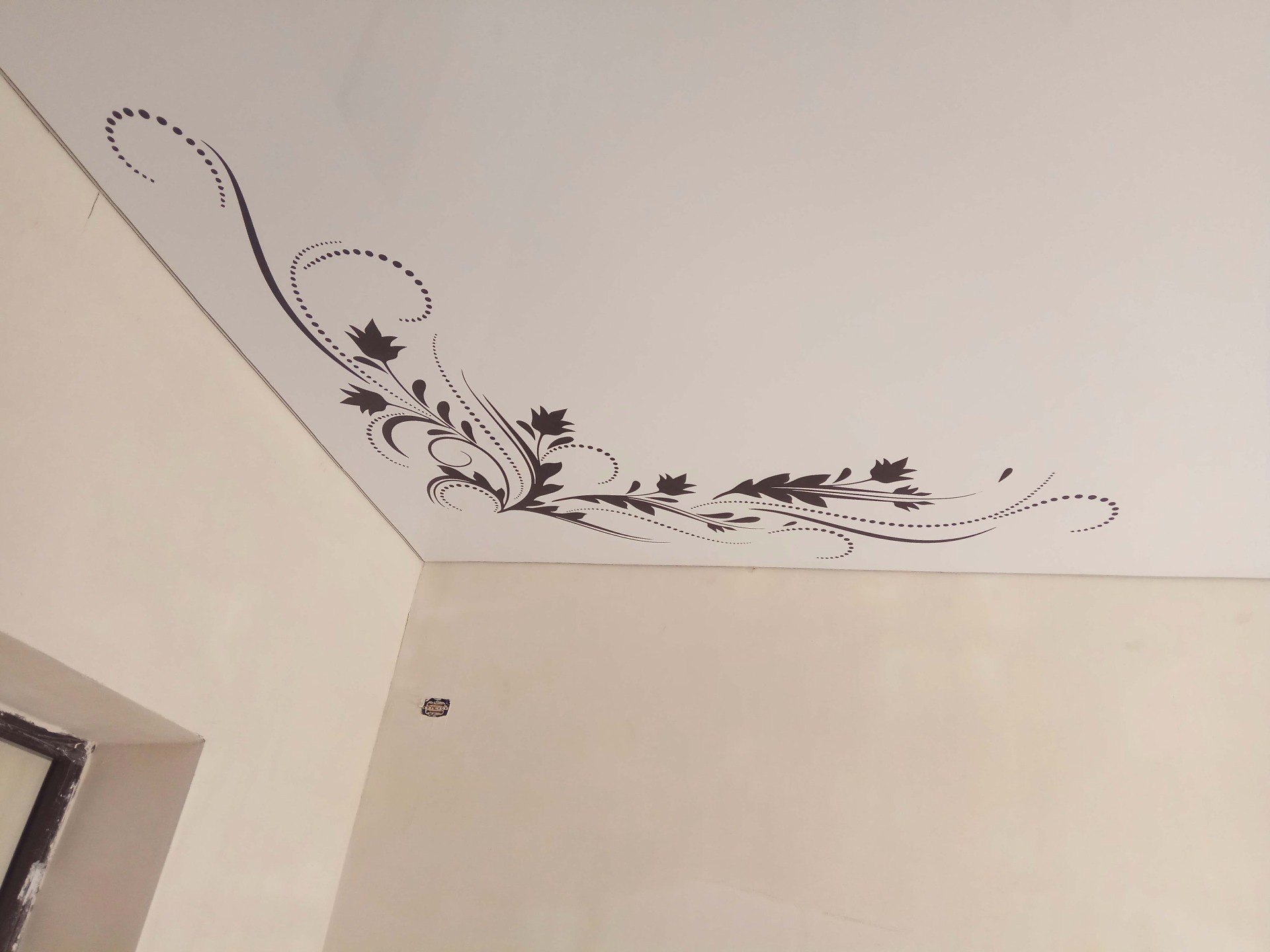 Матовый потолок с рисунком
